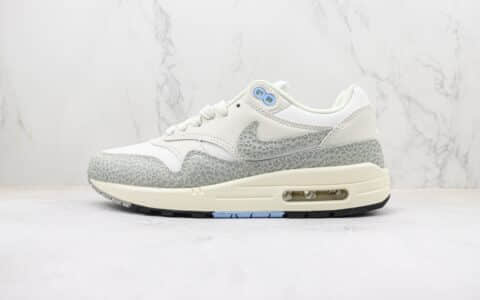 耐克Nike Air Max 1 PRM纯原版本灰白石斑纹跑鞋 莆田耐克货源 货号：FB5059-100