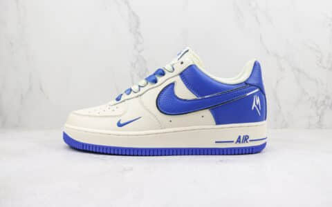 耐克Nike Air Force 1 ’07 Low纯原版本空军一号低帮白蓝色板鞋 莆田天花板AF1系列 货号：IO5636-666