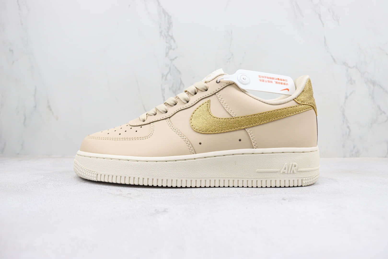 耐克Nike Air Force 1 Low纯原版本空军一号低帮卡其金钩板鞋 莆田耐克货源 货号：DO7569-102