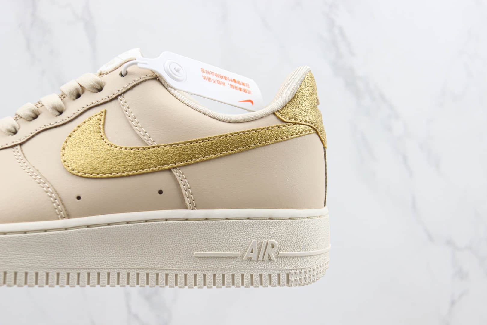 耐克Nike Air Force 1 Low纯原版本空军一号低帮卡其金钩板鞋 莆田耐克货源 货号：DO7569-102