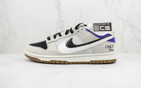 耐克Nike Dunk Low纯原版本低帮Dunk白黑双勾绑带板鞋 莆田天花板Dunk系列 货号：DO9457-138