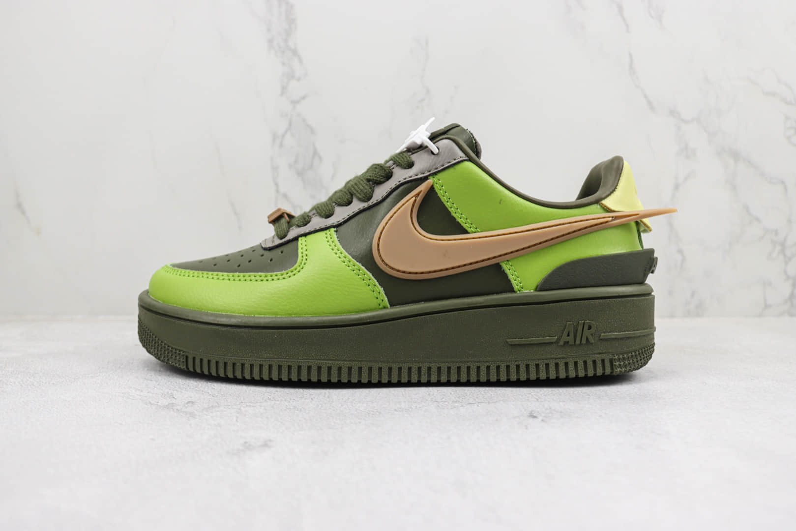 耐克AMBUSH × Nike Air Force 1 Low纯原版本空军一号联名款低帮AF1牛油果板鞋 莆田耐克货源 货号：DV3464-006