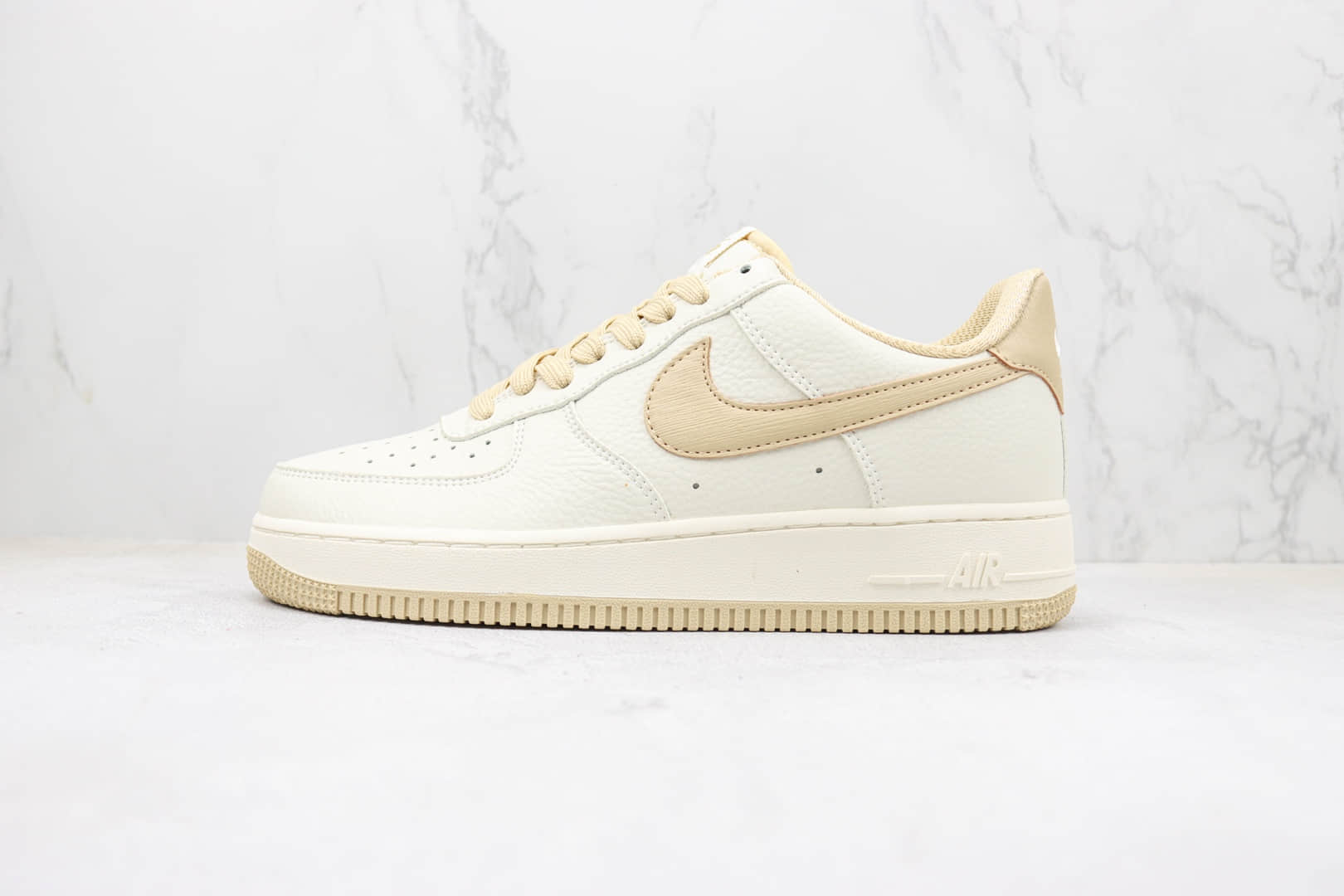 耐克Nike Air Force 1 Low纯原版本低帮空军一号米黄色板鞋 莆田天花板AF1系列 货号：GR5283-023