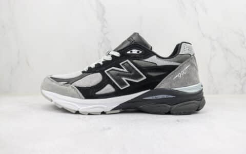 DTLR x New Balance 990V3纯原版本NB990V3联名款灰黑色复古跑步鞋 莆田新百伦货源 货号：M990DL3