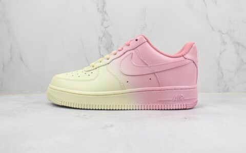 耐克Nike Air Force 1’07 Low纯原版本低帮空军一号黄粉渐变板鞋 莆田天花板AF1系列 货号：QR2023-520