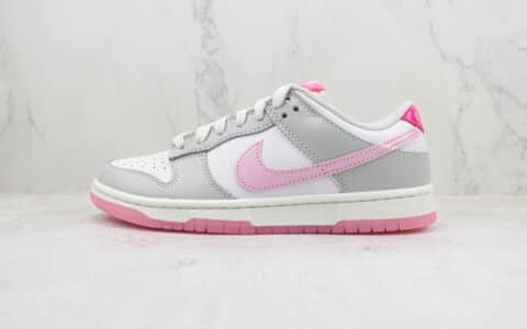 耐克Nike Dunk Low纯原版本低帮Dunk情人节限定白灰粉勾板鞋 莆田耐克货源 货号：FN3451-161