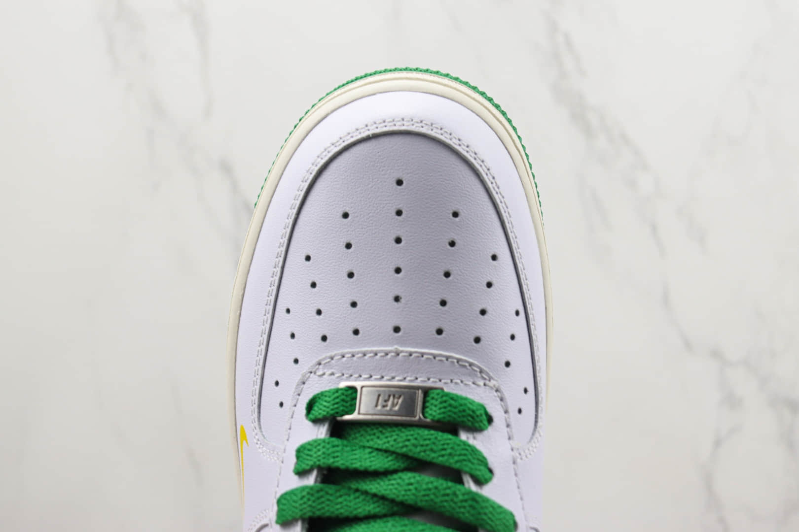 耐克Nike Air Force 1'07 Low纯原版本低帮空军一号白绿色板鞋 莆田天花板AF1系列 货号：BS9055-721