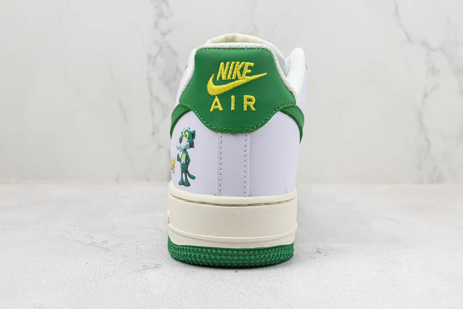 耐克Nike Air Force 1'07 Low纯原版本低帮空军一号白绿色板鞋 莆田天花板AF1系列 货号：BS9055-721