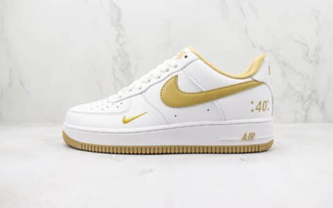 耐克Nike Air Force 1 ’07 LV8纯原版本低帮空军一号40周年白黄色板鞋 莆田天花板AF1系列 货号：MN5263-122