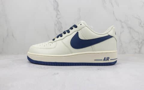 耐克Nike Air Force 1’07 Low纯原版本低帮空军一号白深蓝板鞋 莆田天花板AF1系列 货号：SP0758-026