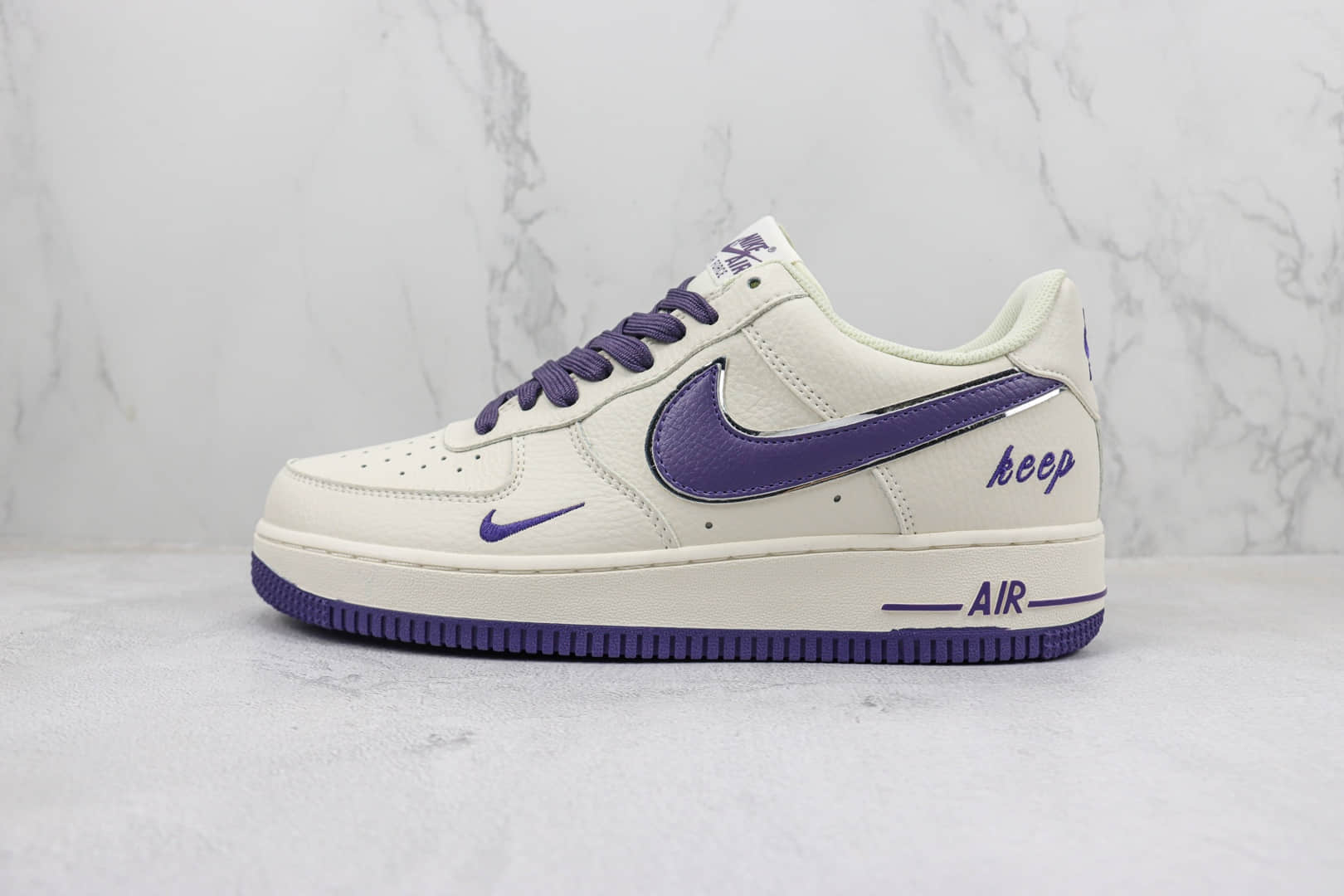 耐克Nike Air Force 1 Low '07纯原版本低帮空军一号Keep紫罗兰板鞋 莆田天花板AF1系列 货号：BM2023-103