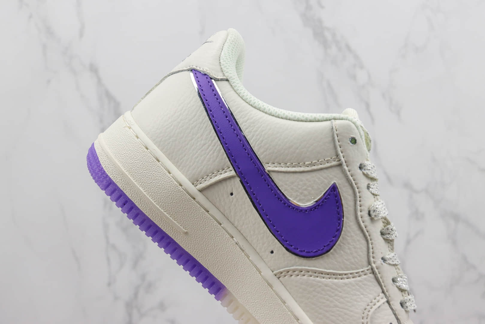 耐克Nike Air Force 1 '07 Low纯原版本低帮空军一号UN联名紫水晶板鞋 莆田复刻耐克 货号：BS9055-733