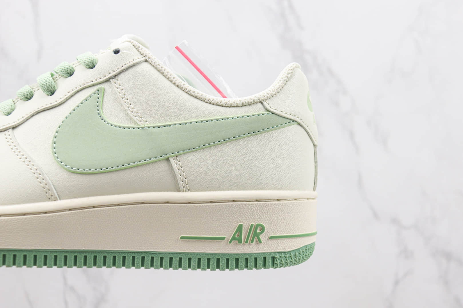 耐克Nike Air Force 1 Low纯原版本空军一号低帮米白绿色板鞋 莆田天花板AF1系列 货号：SP0758-029