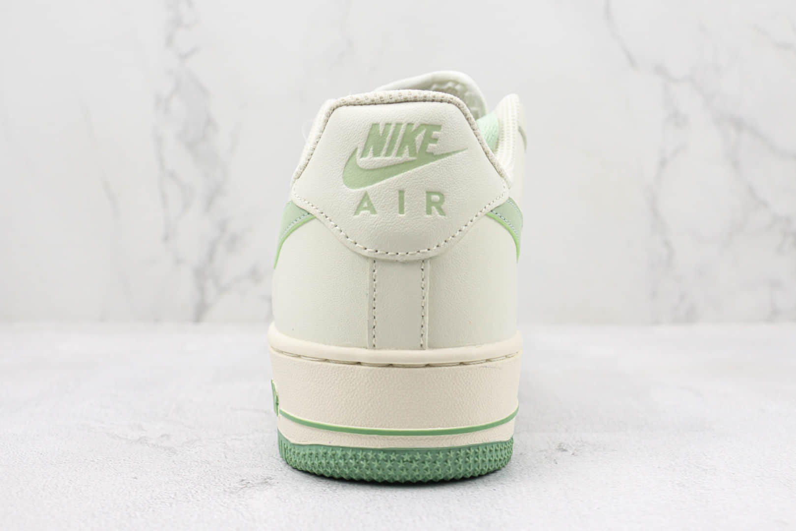 耐克Nike Air Force 1 Low纯原版本空军一号低帮米白绿色板鞋 莆田天花板AF1系列 货号：SP0758-029