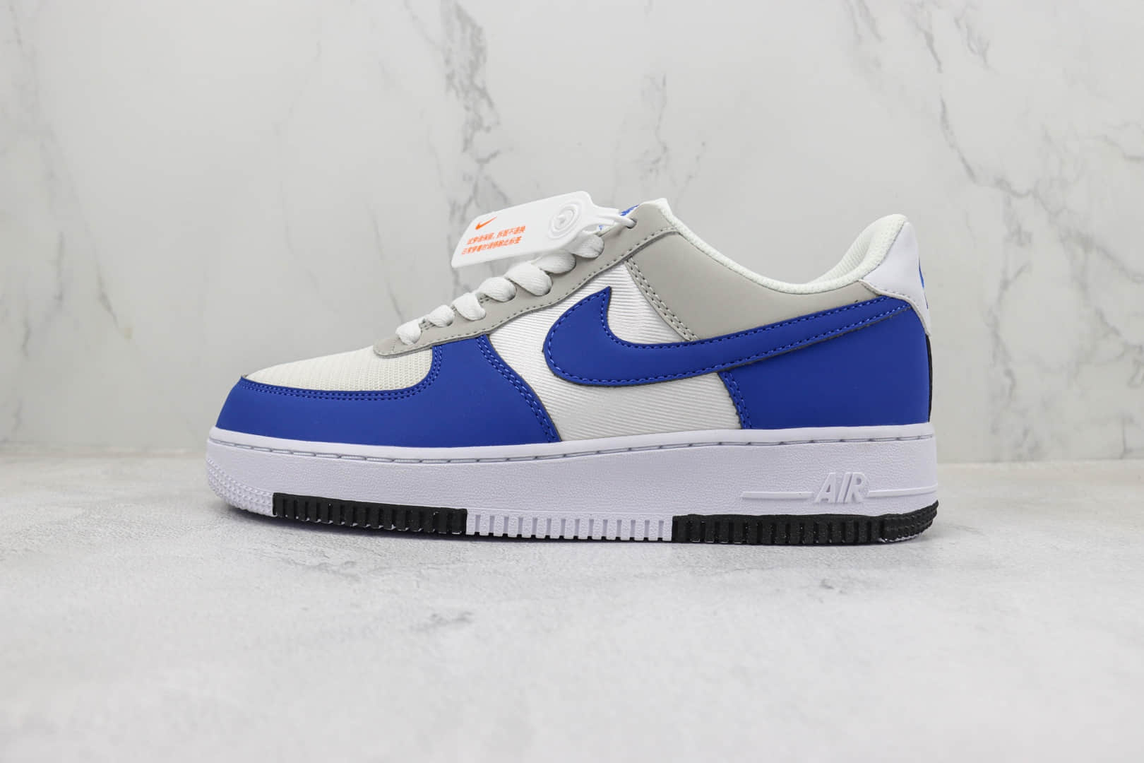 耐克Nike Air Force 1 Low “Timeless”纯原版本低帮空军一号白灰蓝拼接板鞋 莆田耐克货源 货号：FJ5471-121