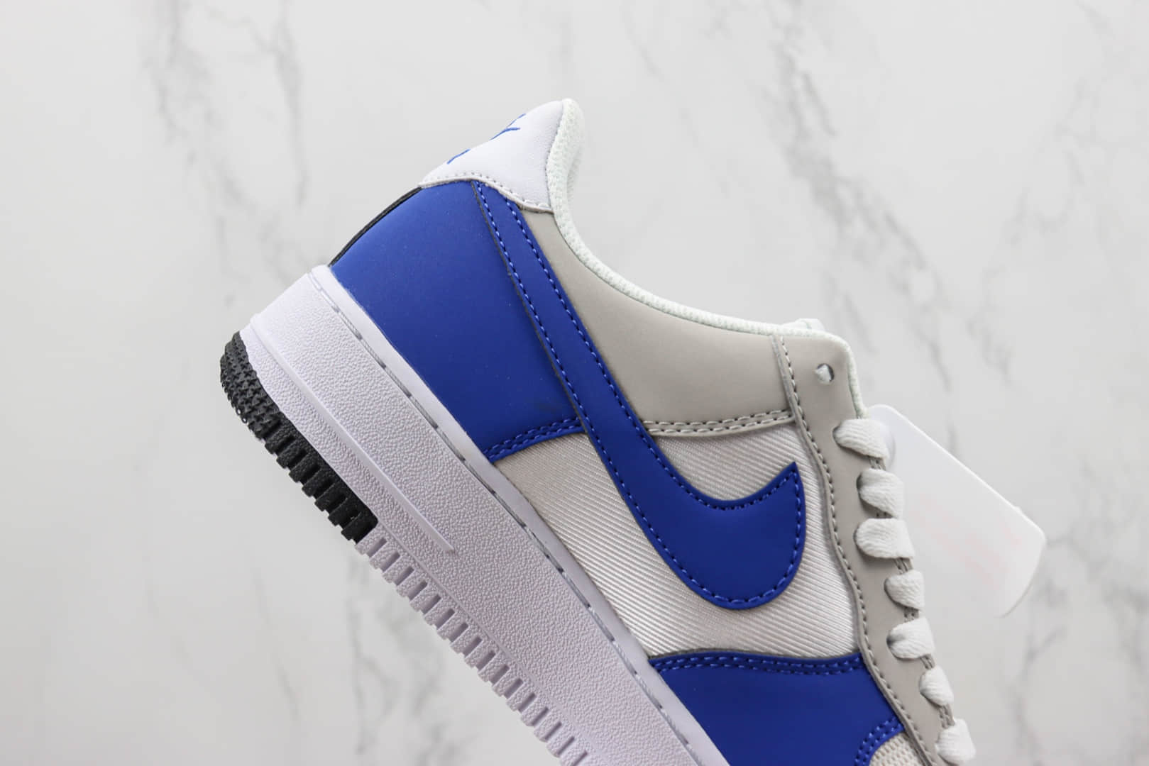 耐克Nike Air Force 1 Low “Timeless”纯原版本低帮空军一号白灰蓝拼接板鞋 莆田耐克货源 货号：FJ5471-121