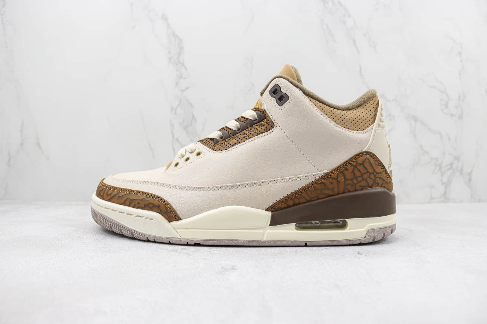 乔丹Air Jordan 3 “Palomino”纯原版本AJ3摩卡白棕爆裂纹篮球鞋 莆田天花板AJ3系列 货号：CT8532-102