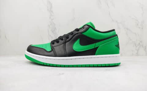 乔丹Air Jordan 1 Low纯原版本低帮AJ1黑绿色篮球鞋 莆田天花板AJ1系列 货号：553558-065