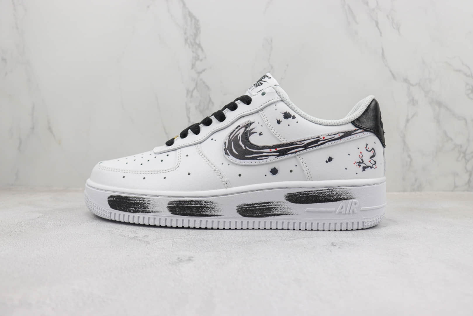 耐克Nike Air Force 1 '07 Low纯原版本低帮空军一号国风山水画涂鸦板鞋 莆田天花板AF1系列 货号：CV2369-003