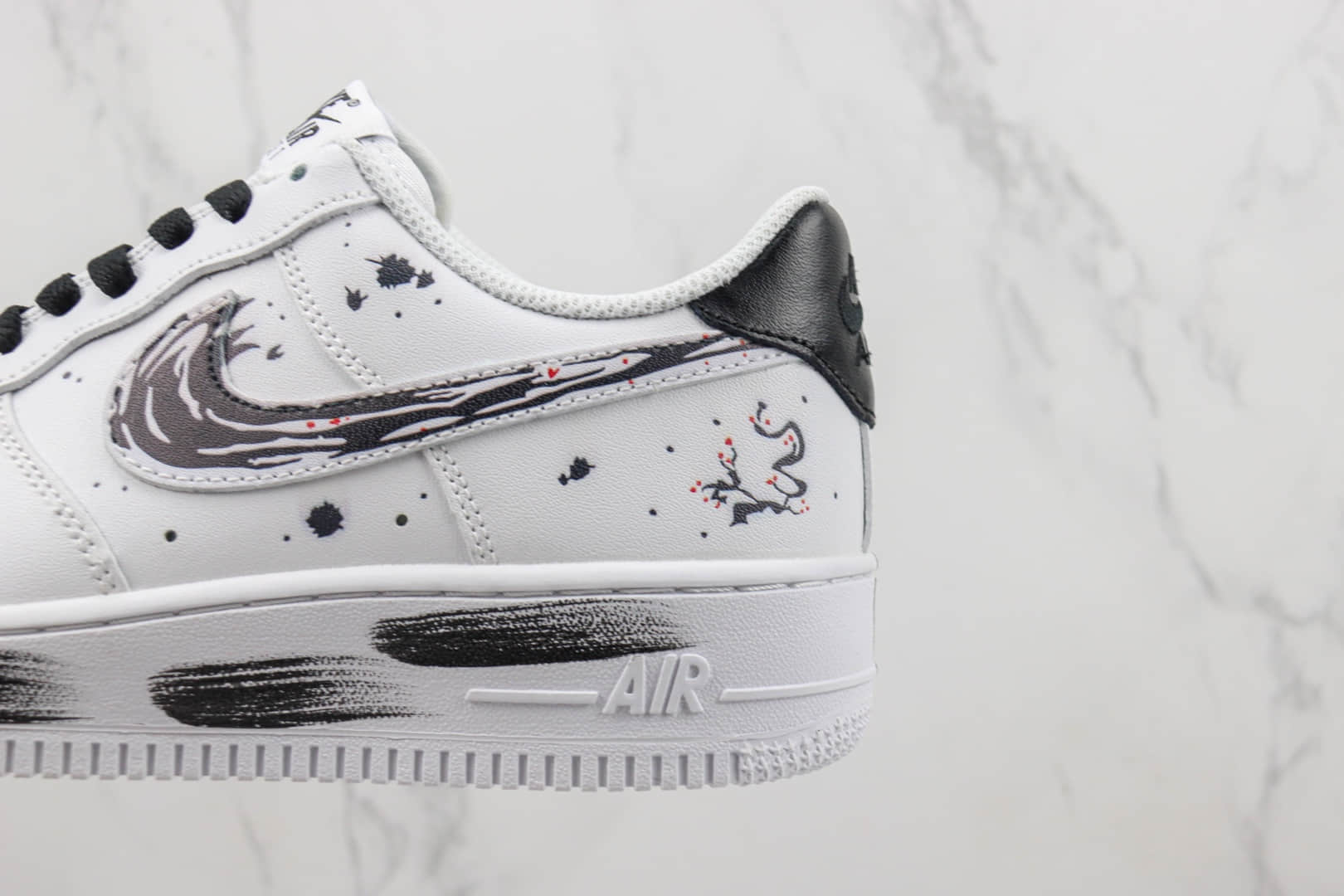 耐克Nike Air Force 1 '07 Low纯原版本低帮空军一号国风山水画涂鸦板鞋 莆田天花板AF1系列 货号：CV2369-003