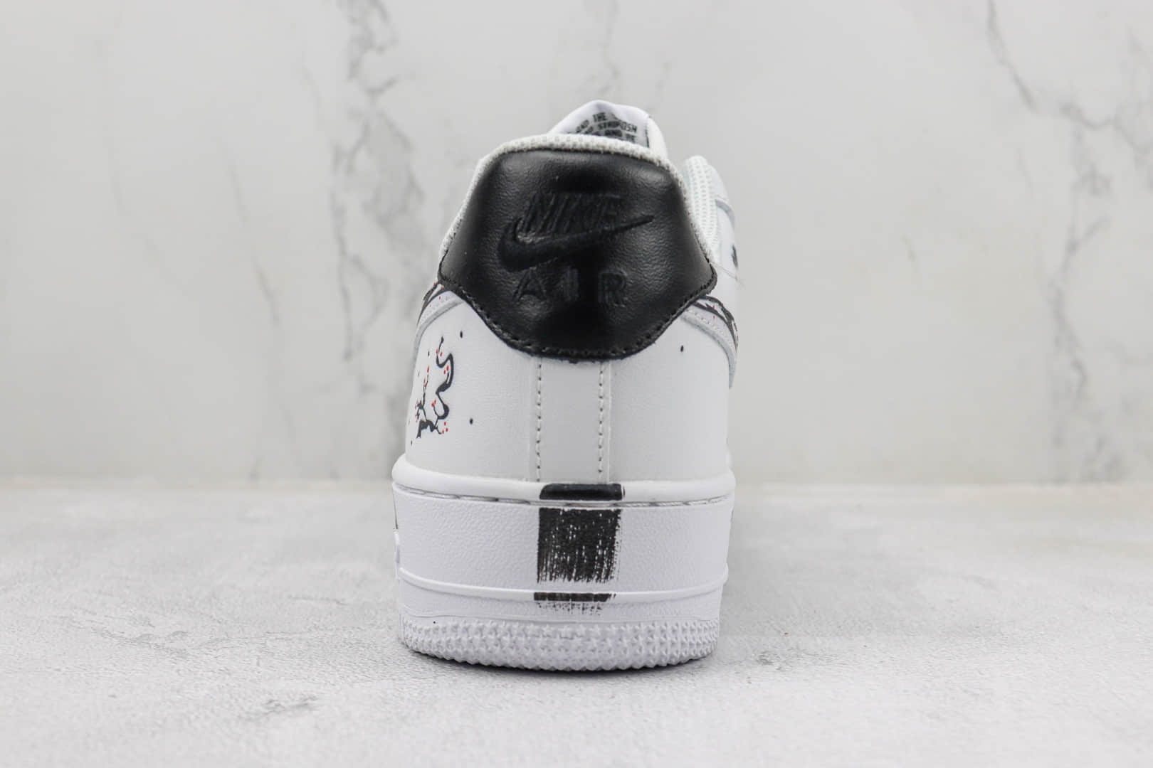 耐克Nike Air Force 1 '07 Low纯原版本低帮空军一号国风山水画涂鸦板鞋 莆田天花板AF1系列 货号：CV2369-003