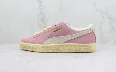 彪马PUMA Clyde OG纯原版本五十周年纪念粉色低帮板鞋 莆田复刻彪马 货号：391333-01