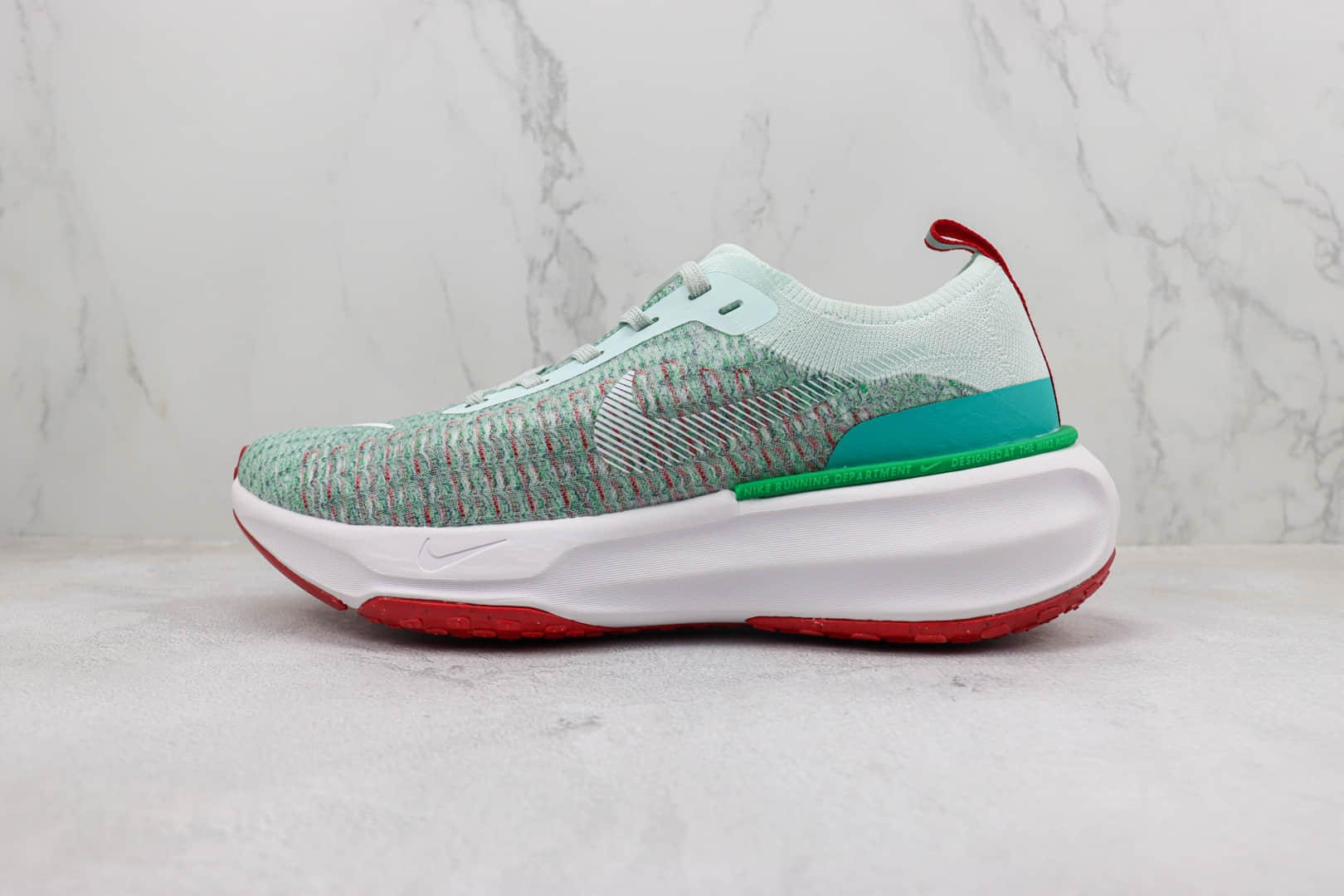 耐克Nike Zoom X Invincible Run Fk 3纯原版本针织绿红马拉松跑鞋 莆田复刻耐克 货号：DR2660-203