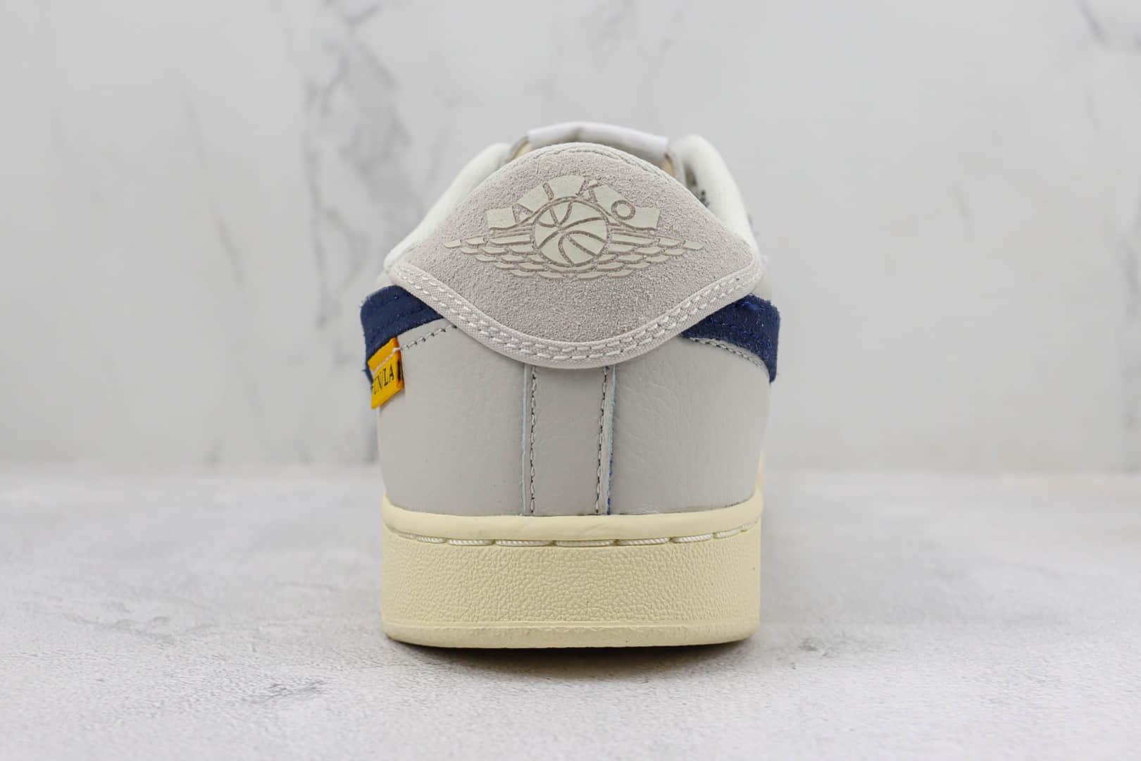 乔丹Union x Jordan 1 KO “Sail”纯原版本UN联名AJ1白灰蓝板鞋 莆田天花板AJ1系列 货号：DZ4864-100