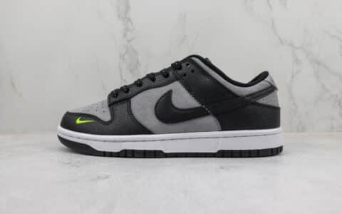 耐克Nike SB Dunk Low纯原版本低帮SB Dunk黑灰小绿勾板鞋 莆田天花板Dunk系列 货号：FQ2205-001