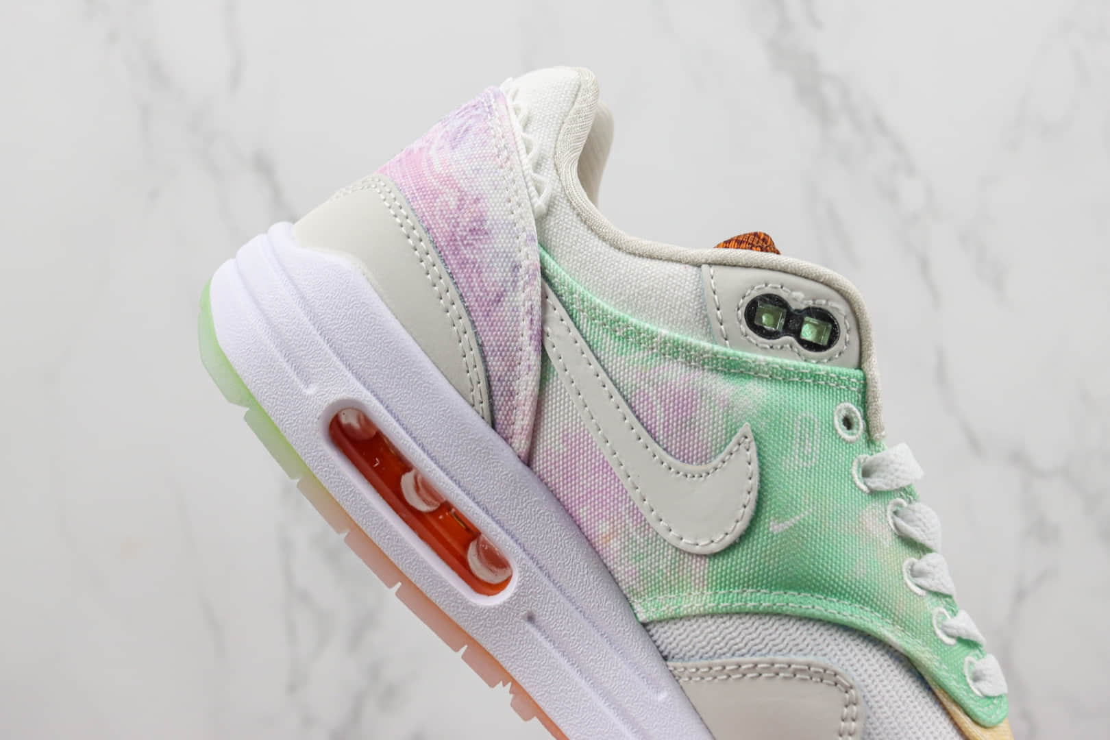 耐克Nike Air Max 1’87 PRM纯原版本Max1扎染腰果花 莆田复刻耐克 货号：FJ7734-101