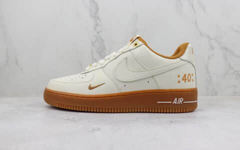 耐克Nike Air Force 1 ’07 Low纯原版本空军一号40周年纪念复古焦糖板鞋 莆田天花板AF1系列 货号：BS9055-742