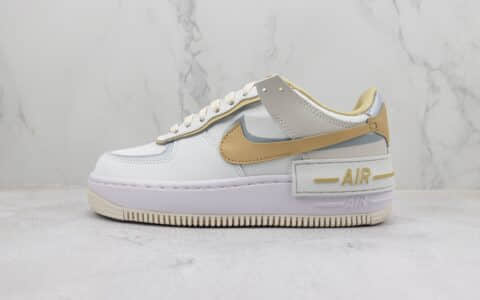 耐克Nike Air Force 1 Shadow纯原版本空军一号马卡龙解构板鞋 莆田复刻耐克 货号：DV7449-100