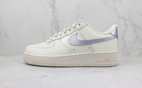 耐克Nike Air Force 1 Low纯原版本低帮空军一号白紫色板鞋 莆田天花板AF1系列 货号：DV7470-100