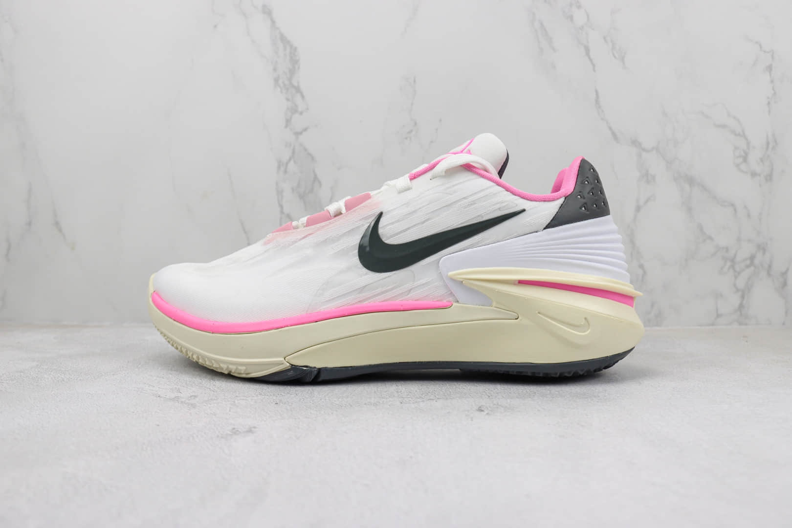 耐克Nike Air Zoom G.T.Cut 2纯原版本GT2.0白粉黑实战篮球鞋 莆田复刻耐克 货号：FD9905-101