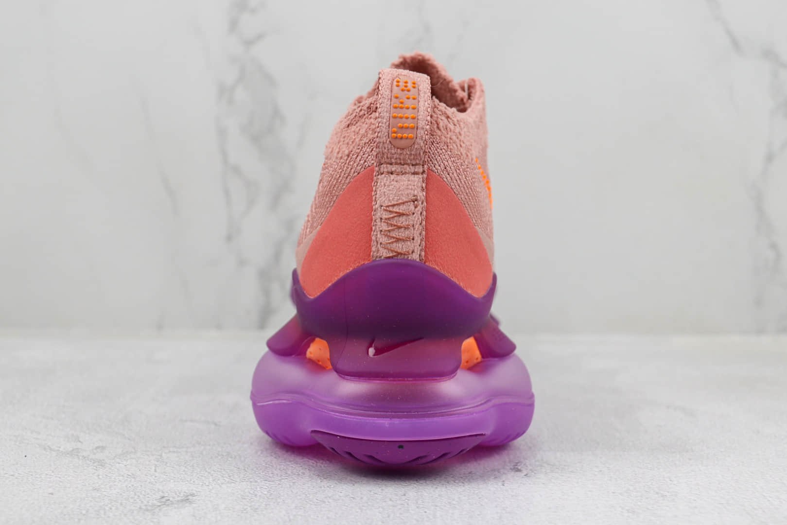 耐克Nike Air Max Scorpion FK纯原版本粉橘紫针织大气垫跑鞋 莆田复刻耐克 货号：DJ4702-601