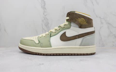 乔丹Air Jordan 1 High Zoom CMFT 2纯原版本高帮AJ1青白色篮球鞋 莆田天花板AJ1系列 货号：FD4327-121