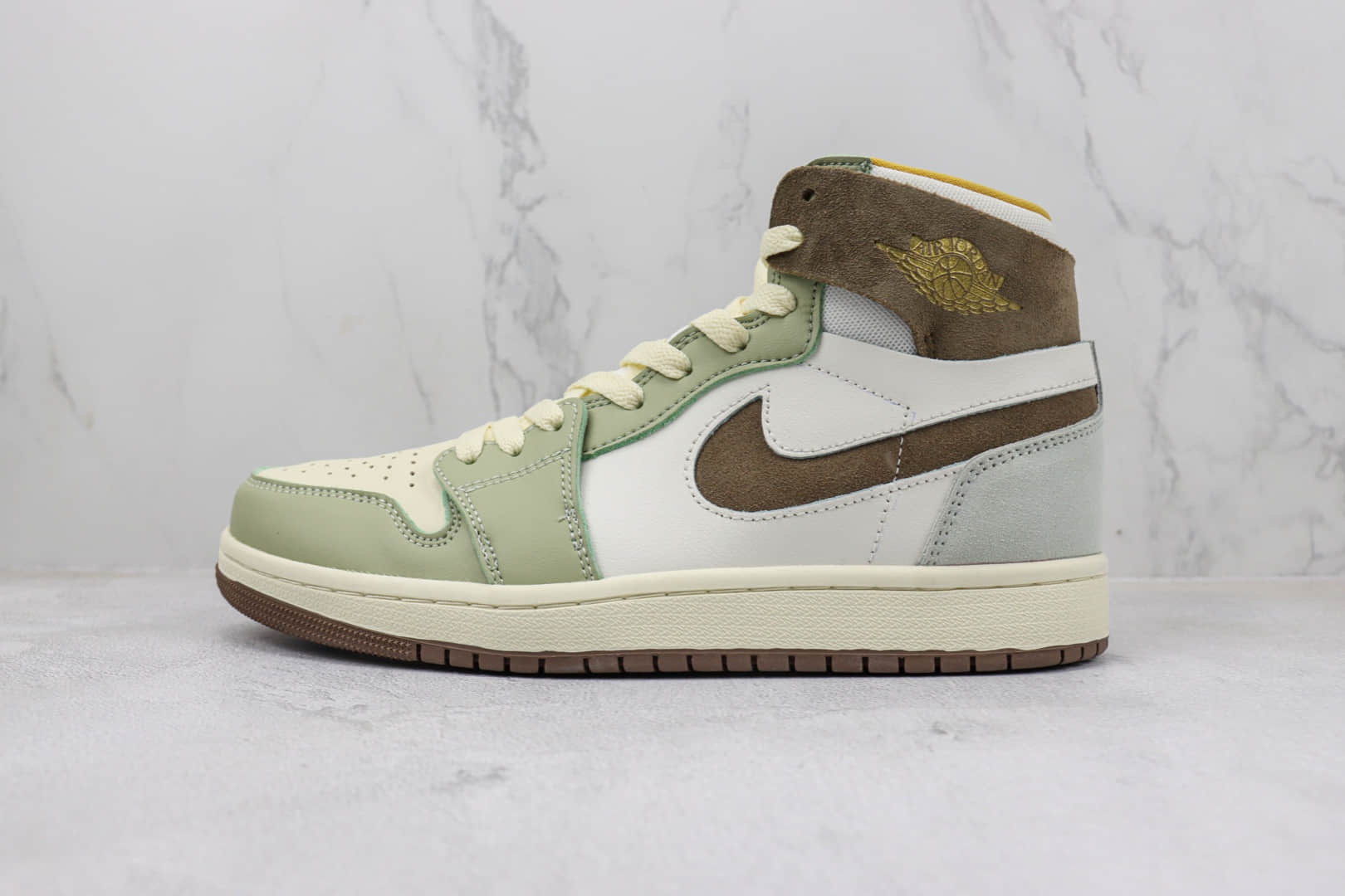 乔丹Air Jordan 1 High Zoom CMFT 2纯原版本高帮AJ1青白色篮球鞋 莆田天花板AJ1系列 货号：FD4327-121