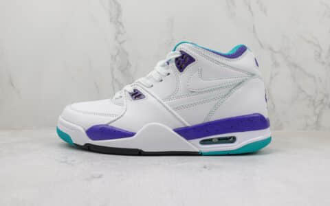 耐克Nike Air Flight 89纯原版本白蓝紫色篮球鞋 莆田复刻耐克 货号：306252-113