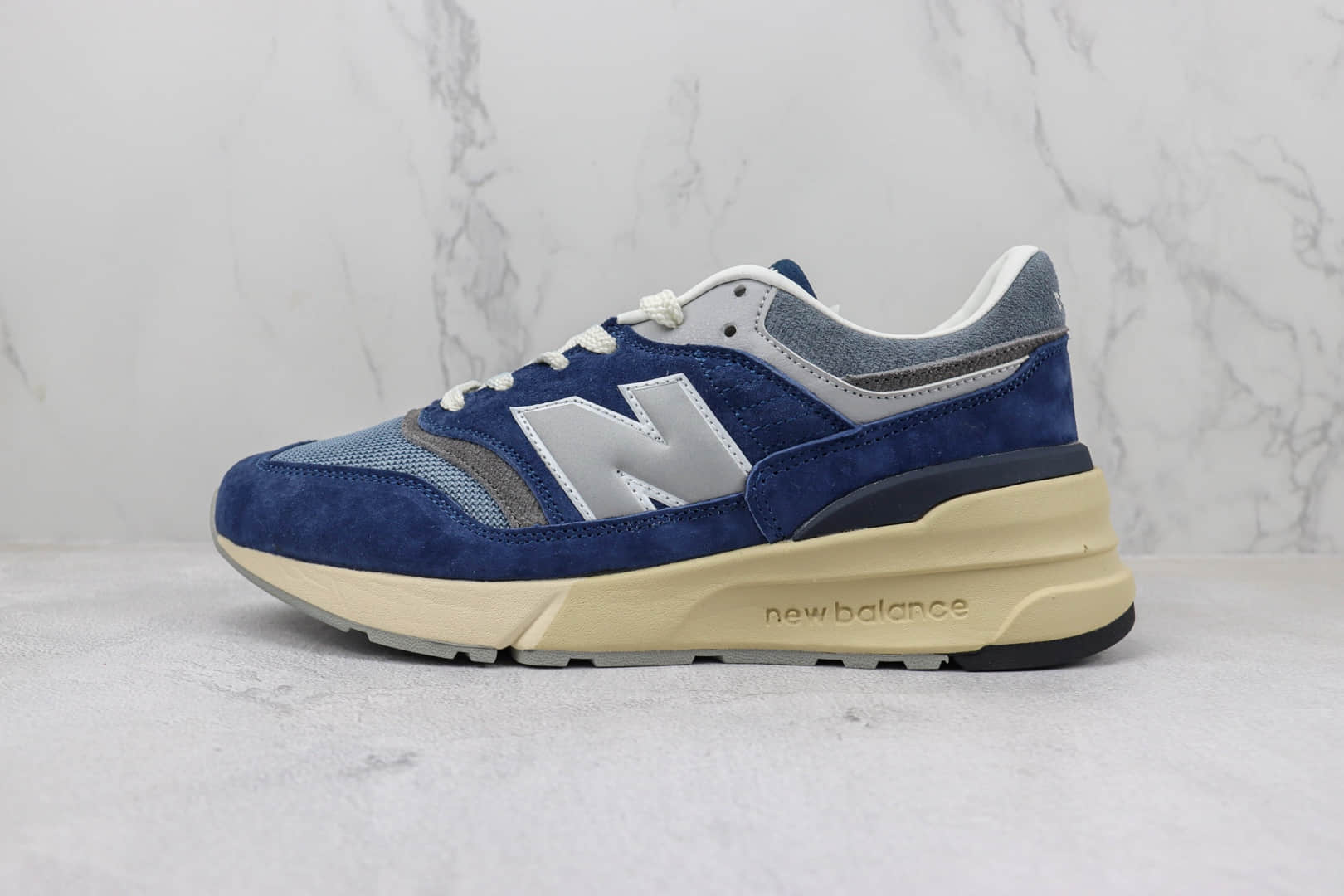 新百伦New Balance 997R纯原版本NB997深蓝灰复古慢跑鞋 莆田新百伦货源 货号：U997RHB