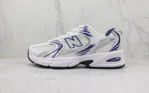 新百伦New Balance 530纯原版本NB530白灰色复古跑鞋 莆田复刻新百伦 货号：MR530BA