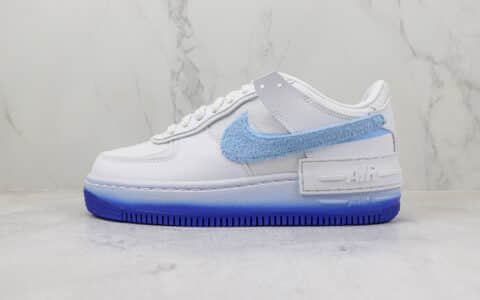 耐克Nike Air Force 1 Shadow纯原版本低帮空军一号马卡龙解构板鞋 莆田耐克货源 货号：FJ4567-100