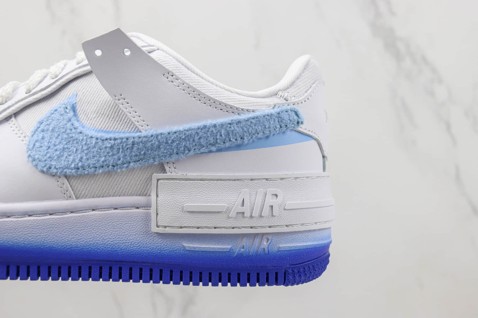 耐克Nike Air Force 1 Shadow纯原版本低帮空军一号马卡龙解构板鞋 莆田耐克货源 货号：FJ4567-100