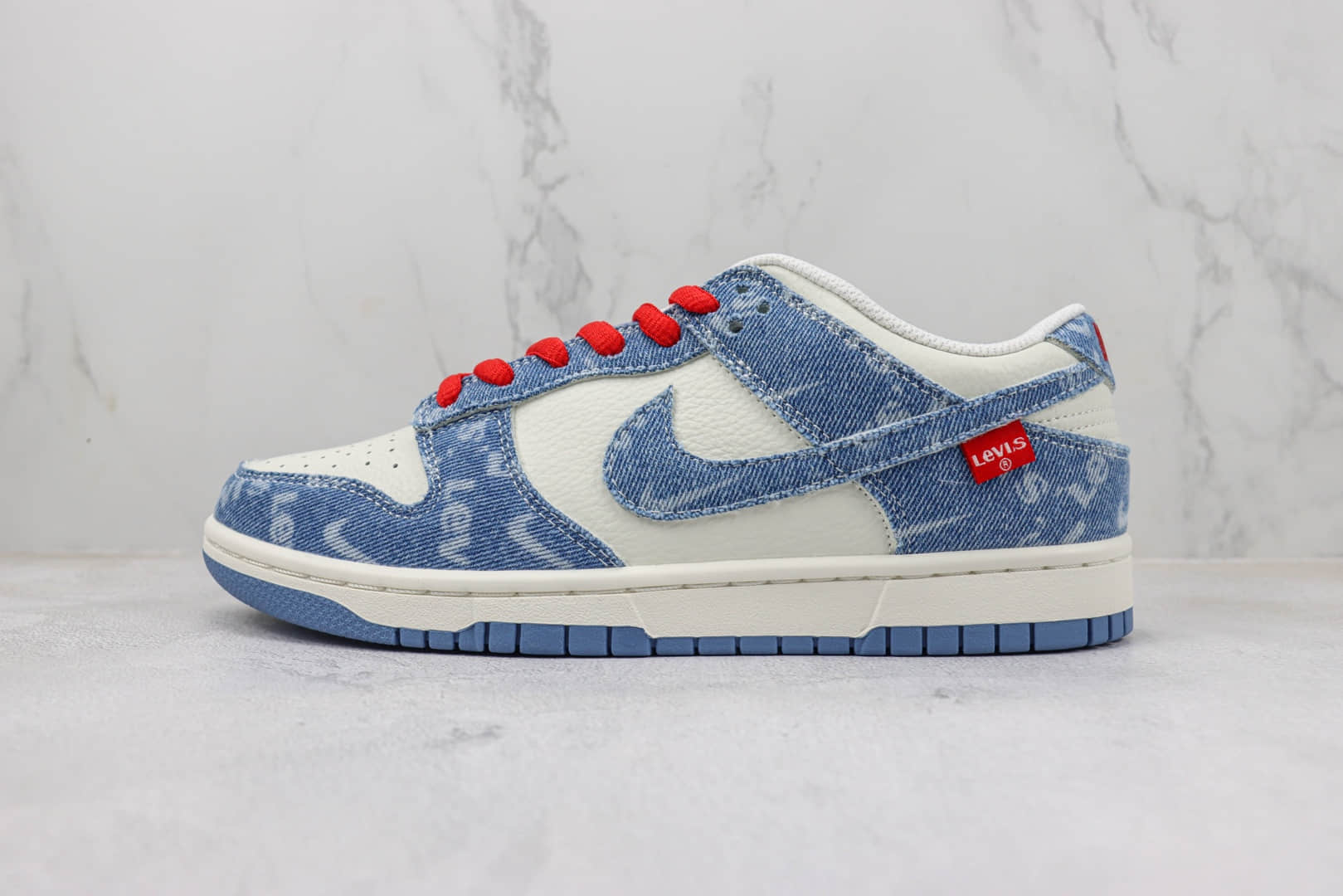 耐克Nike Dunk Low Retro纯原版本低帮Dunk李维斯牛仔板鞋 莆田天花板Dunk系列 货号：LE0021-002