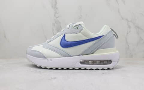 耐克Nike Air Max Dawn纯原版本黎明系列白灰蓝气垫跑鞋 莆田耐克工厂 货号：DR2395-100