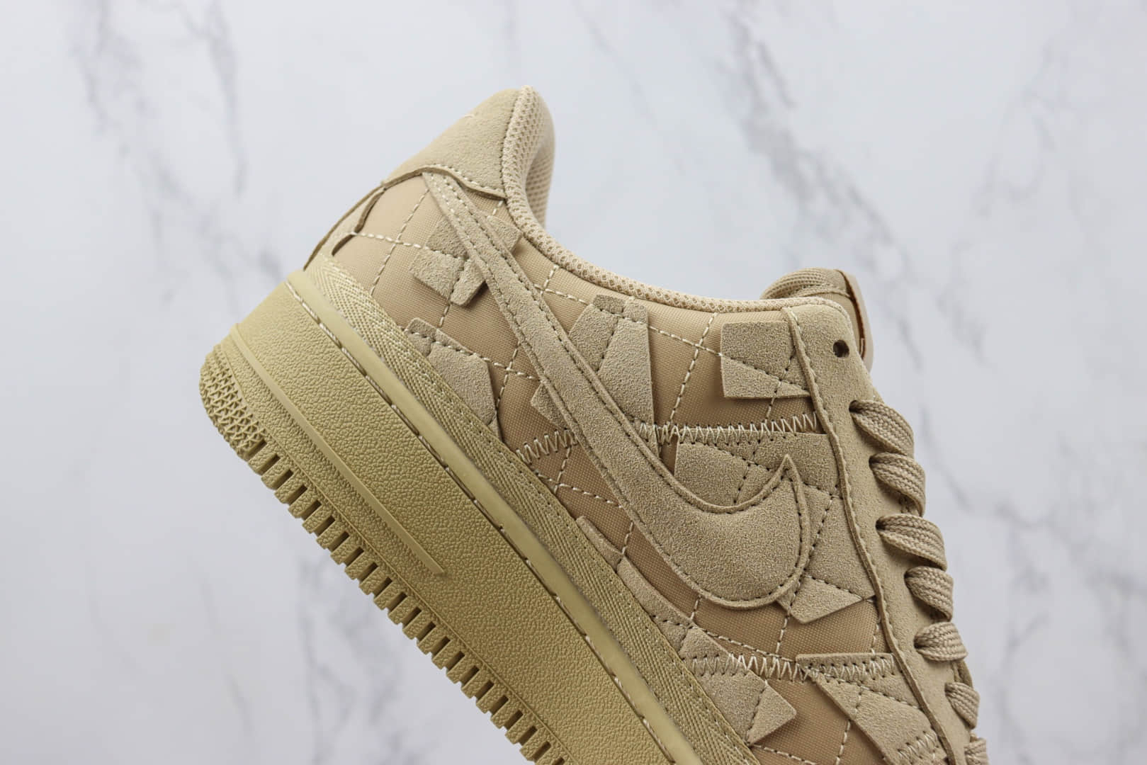 耐克Billie Eillish x Nike Air Force 1 Low纯原版本碧梨联名空军一号不规则剪裁板鞋 莆田天花板AF1系列 货号：DQ4137-200