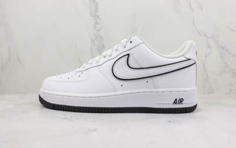 耐克Nike Air Force 1’07 Low纯原版本低帮空军一号AF1白黑板鞋 莆田天花板AF1系列 货号：DV0788-103