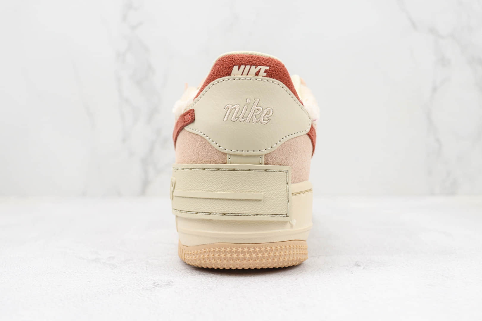 耐克Nike Air Force 1 Shadow纯原版本空军一号赤红色板鞋 莆田耐克工厂 货号：DZ4705-200