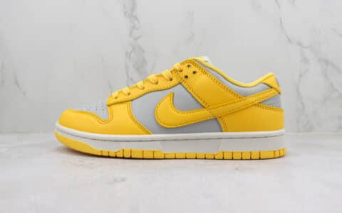 耐克Nike Dunk Low纯原版本低帮Dunk灰黄色板鞋 莆田天花板Dunk系列 货号：DD1503-002