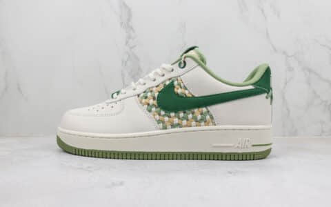 耐克Nike Air Force 1 '07 Low纯原版本低帮空军一号AF1编织小香风板鞋 莆田天花板AF1系列 货号：FN0369-100