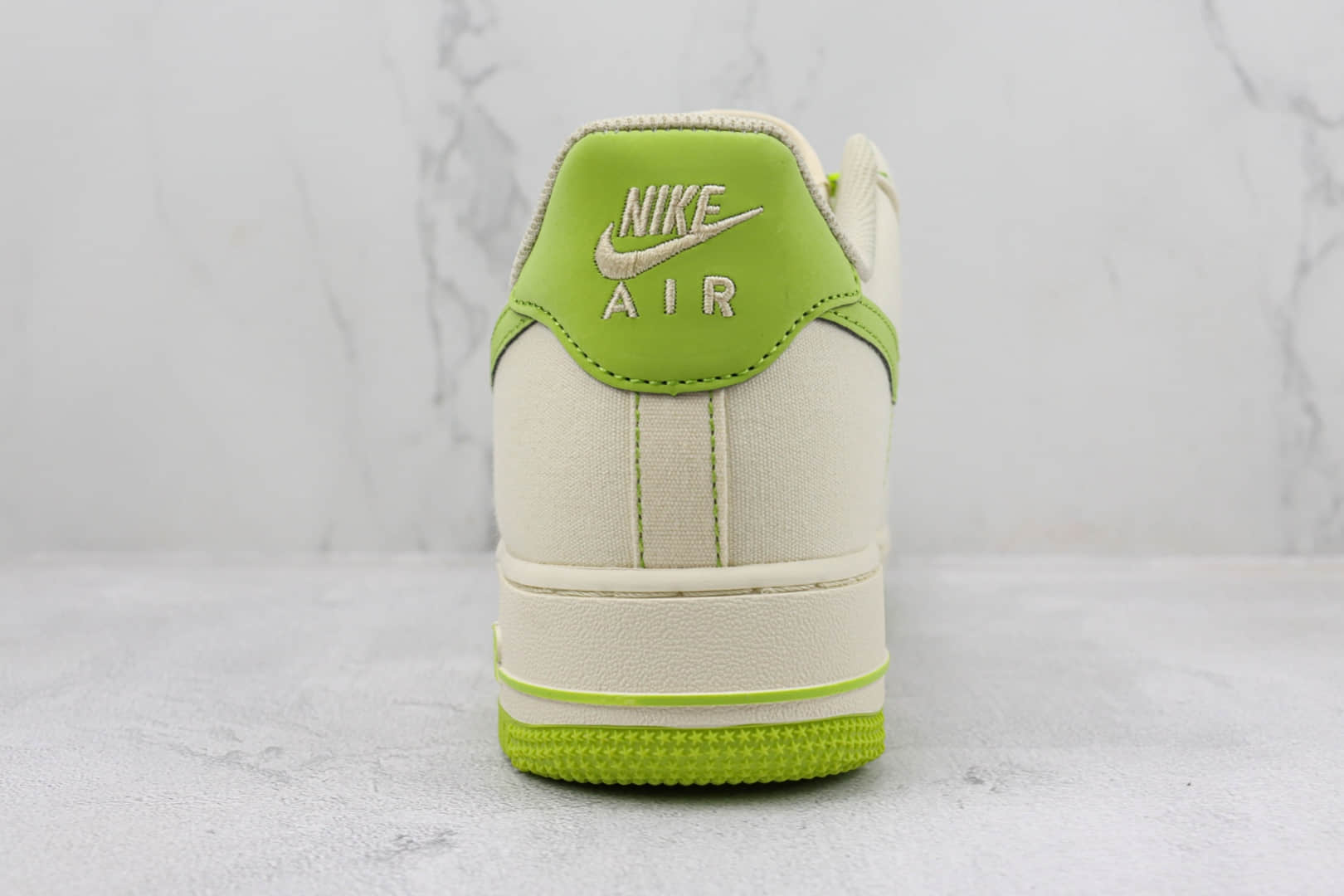 耐克Nike Air Force 1 '07 Low纯原版本低帮空军一号AF1米白绿色板鞋 莆田天花板AF1系列 货号：TQ1456-255